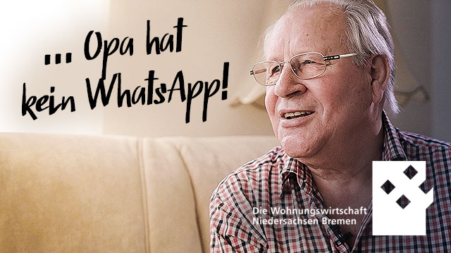 Opa hat kein WhatsApp